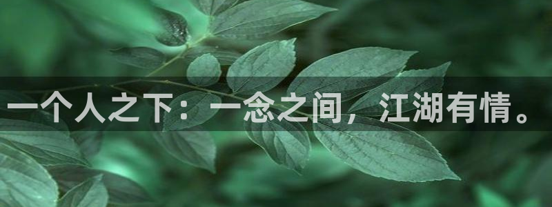 免费看韩漫在线：一个人之下：一念之间，江湖有情。