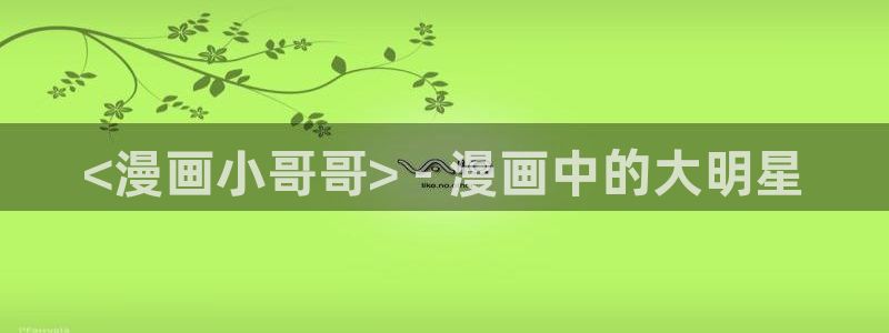 韩漫免费观看在线阅读漫画男同：<漫画小哥哥> - 漫画中的大明星